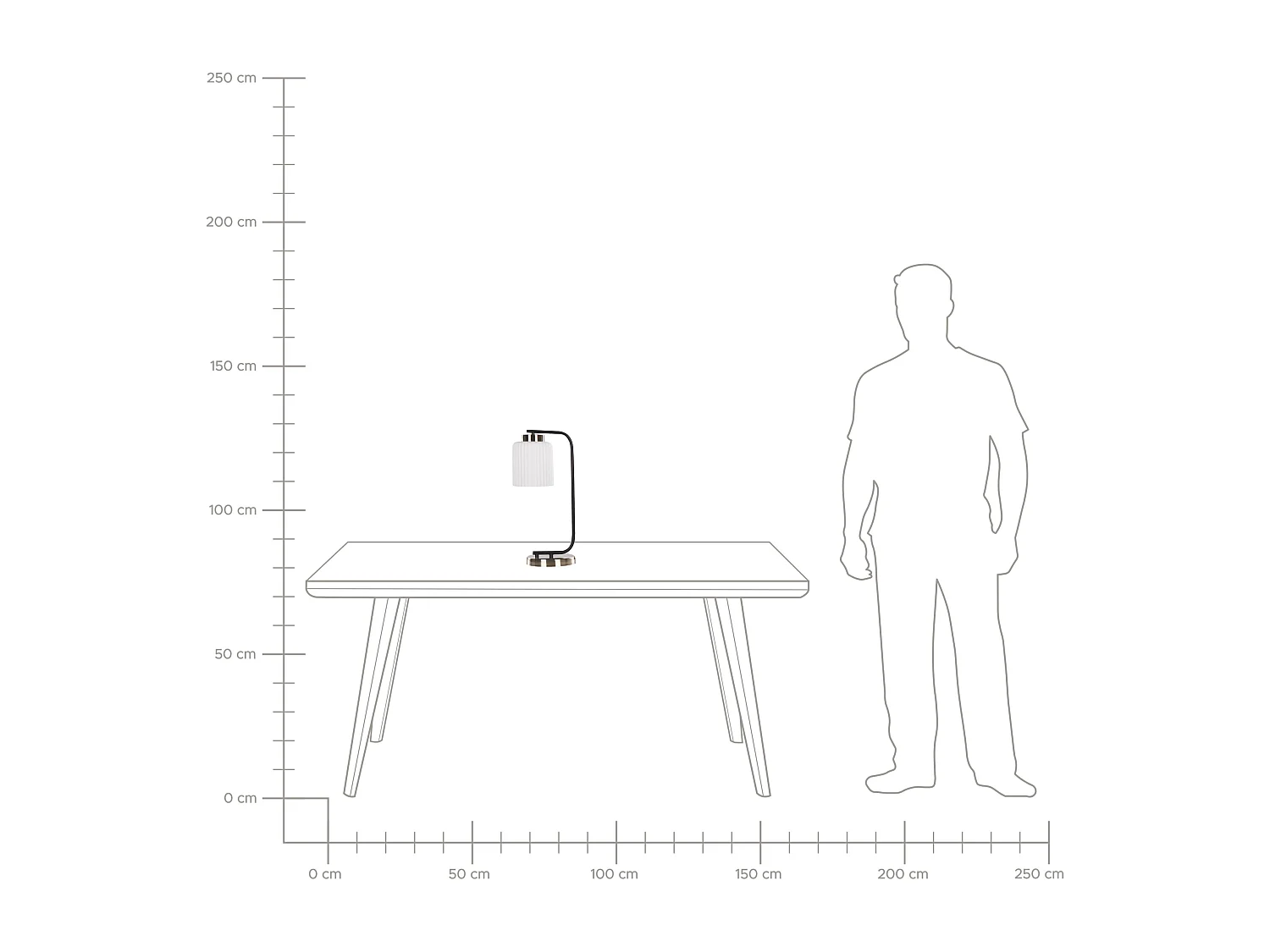 Lampe à poser CAUDELO Métal Noir