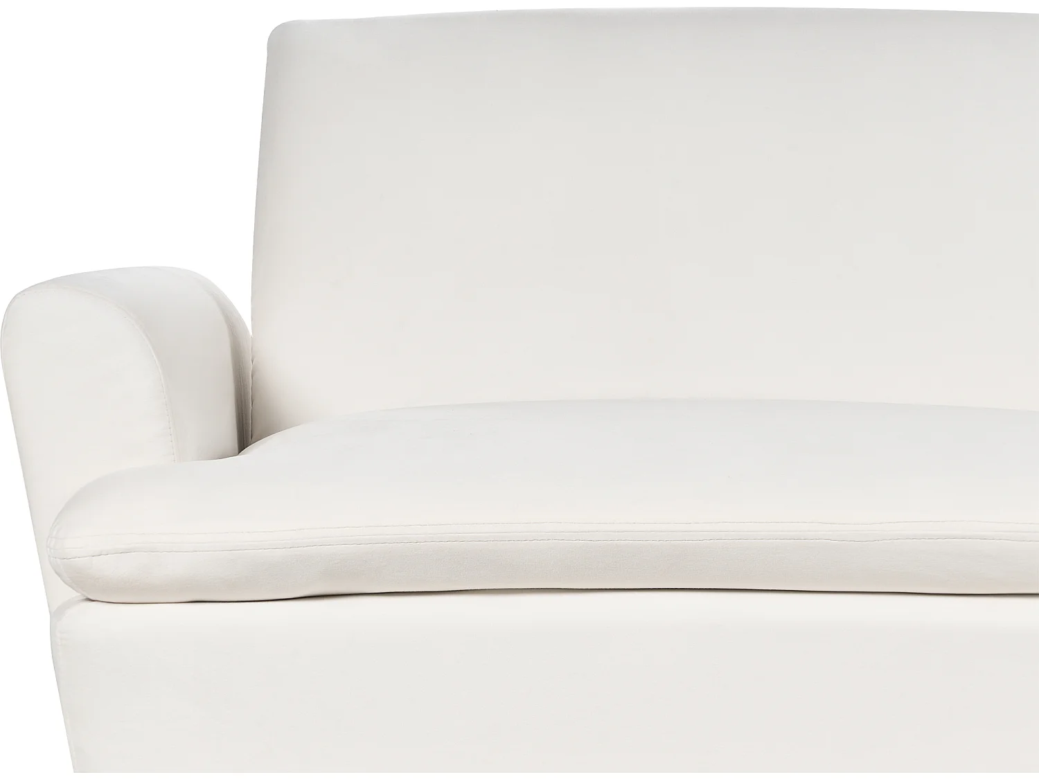 Canapé-lit 3 places VETTRE Velours Blanc cassé