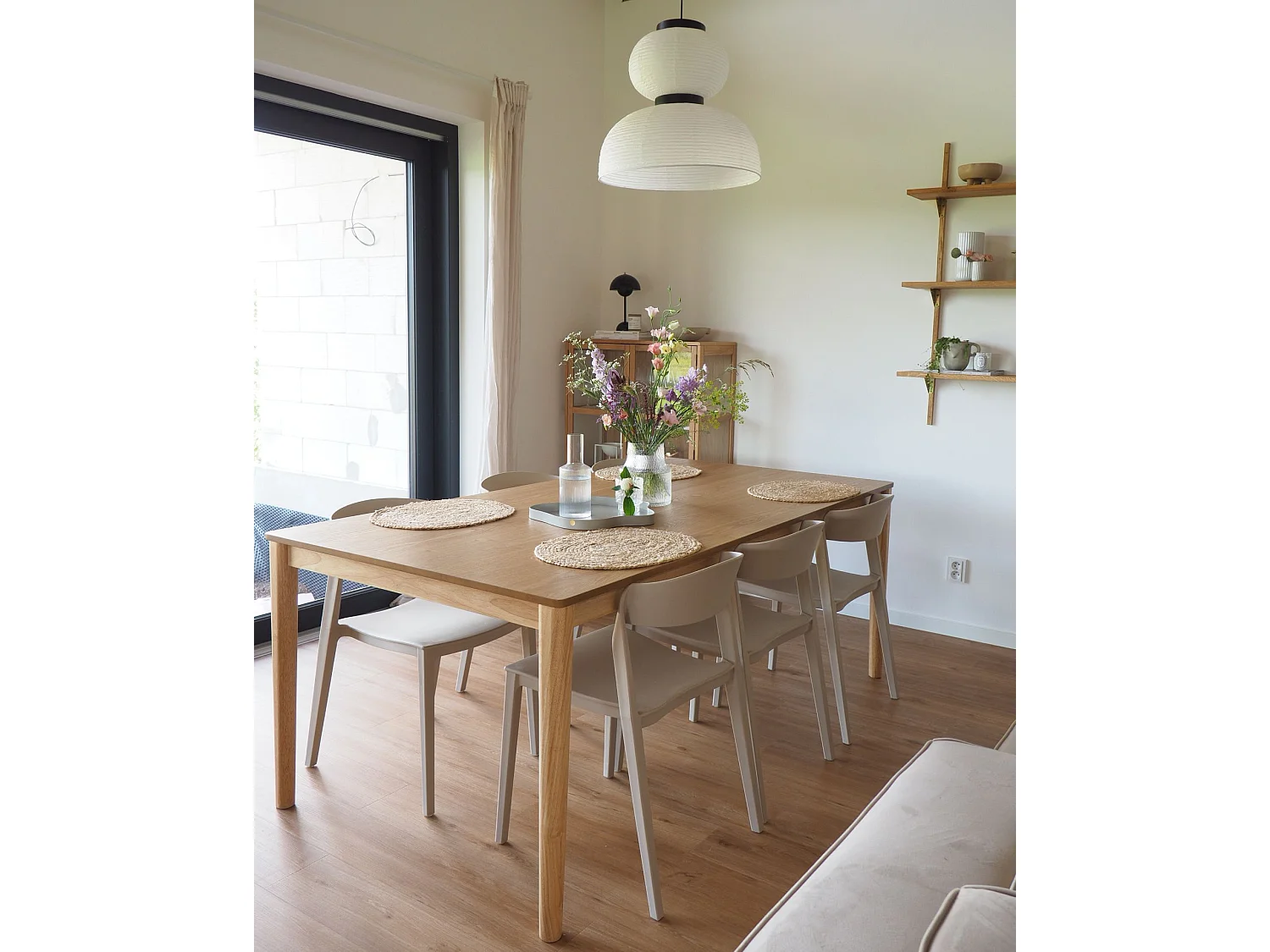 Lot de 2 chaises de salle à manger SOMERS Beige