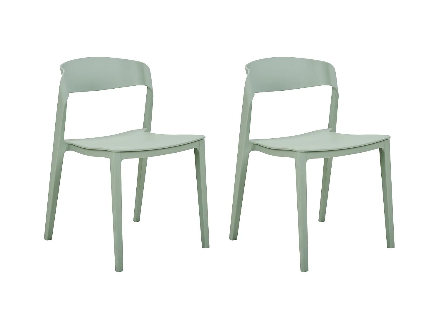 Set van 2 eetkamerstoelen SOMERS Mintgroen