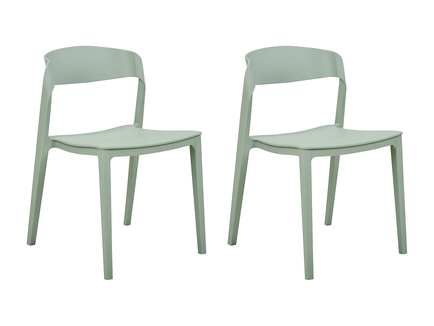 Set van 2 eetkamerstoelen SOMERS Mintgroen