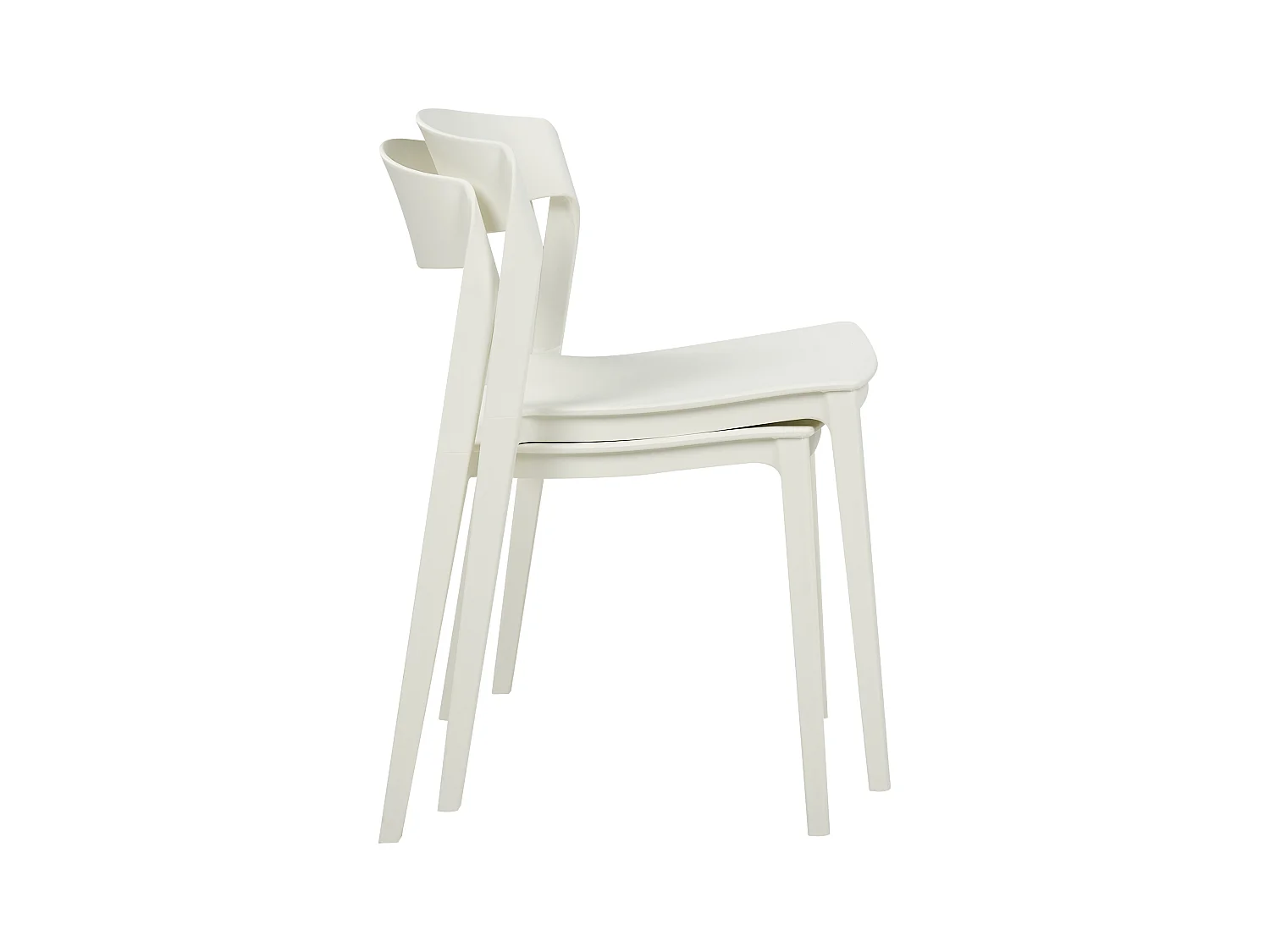 Lot de 2 chaises de salle à manger SOMERS Blanc