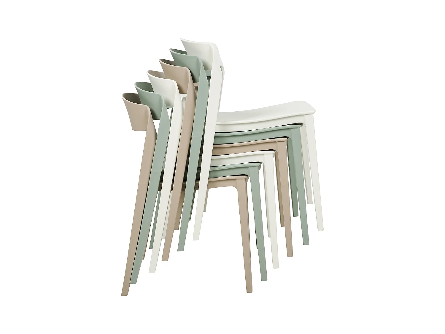 Lot de 2 chaises de salle à manger SOMERS Blanc