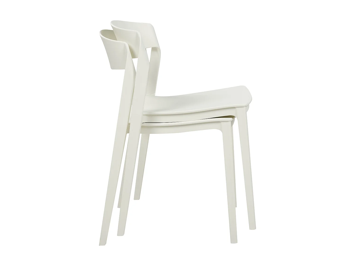 Zestaw 2 krzeseł do jadalni SOMERS Biały