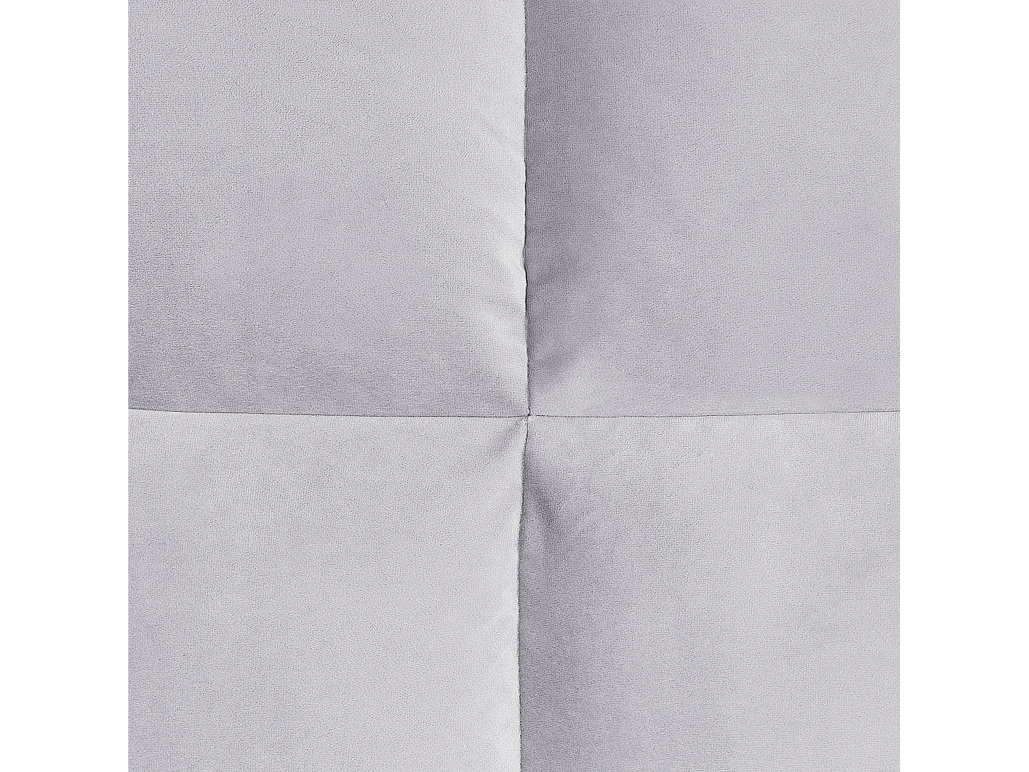 Rechtsseitige Chaiselounge LORMONT Samtstoff Hellgrau