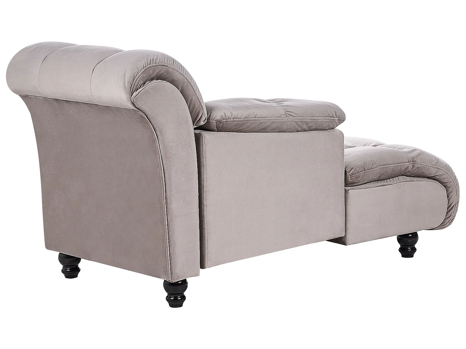 Chaise longue côté droit LORMONT Tissu Taupe