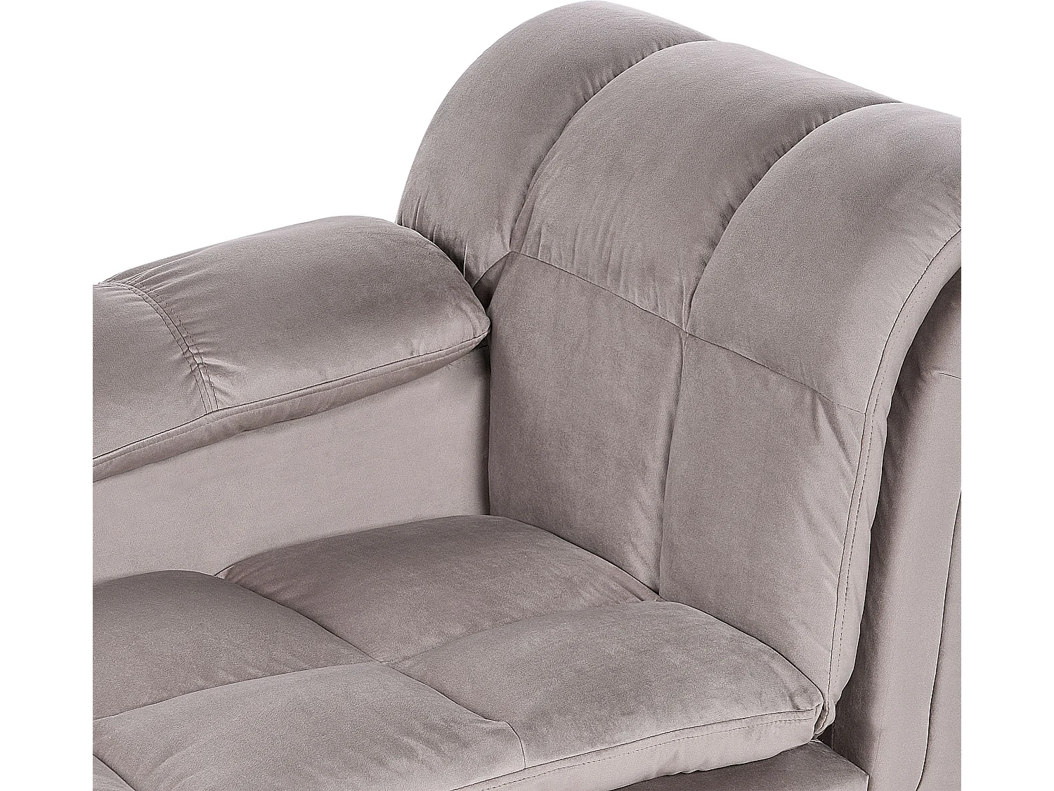 Rechtsseitige Chaiselounge LORMONT Stoff Taupe