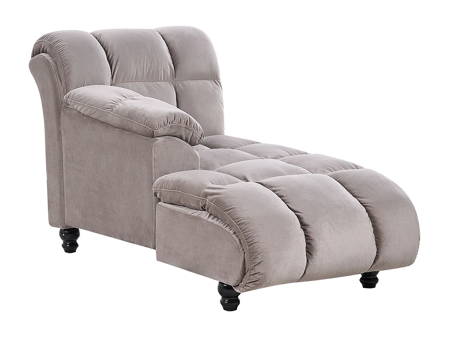 Rechtsseitige Chaiselounge LORMONT Stoff Taupe