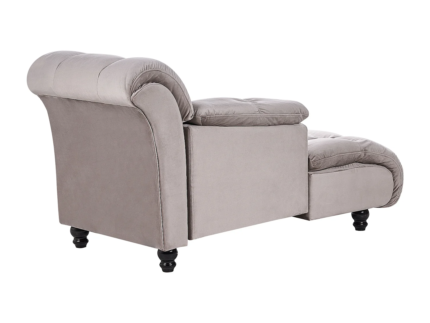 Rechtsseitige Chaiselounge LORMONT Stoff Taupe