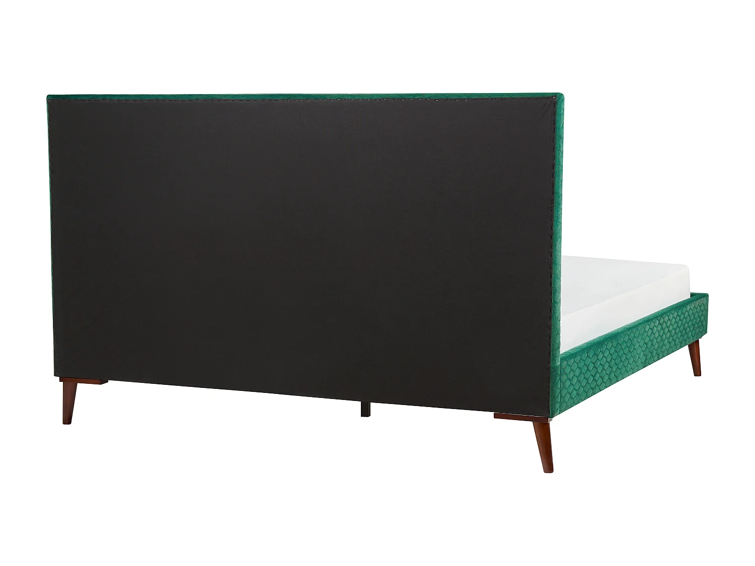 Lit avec sommier Velours BAYONNE 180 x 200 cm Vert