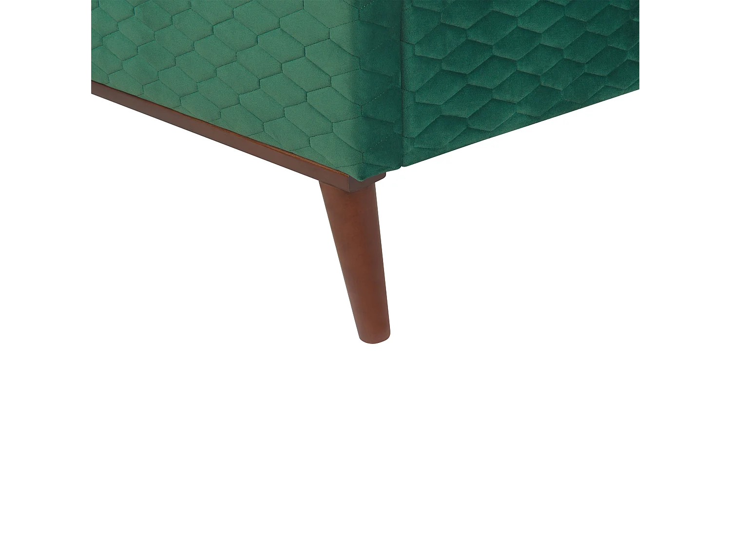 Lit avec sommier Velours BAYONNE 180 x 200 cm Vert