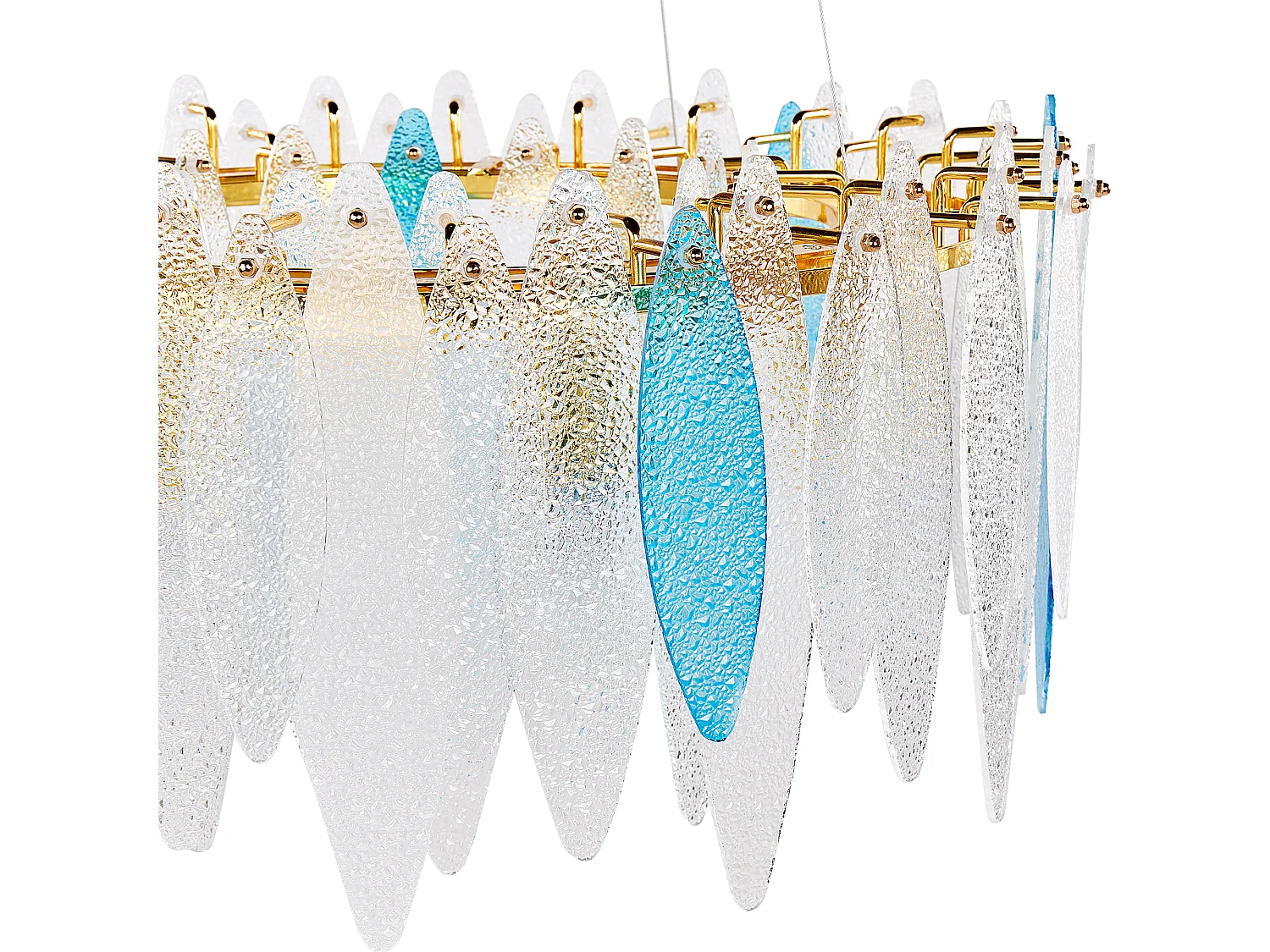 Kroonluchter MALACCA Glas Multicolor