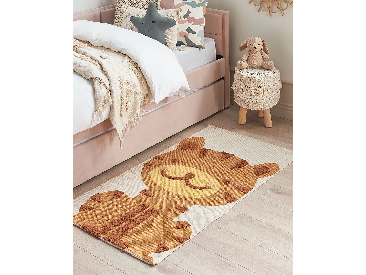 Tapis enfant SIGLI Multicolore 80 x 150 cm Coton