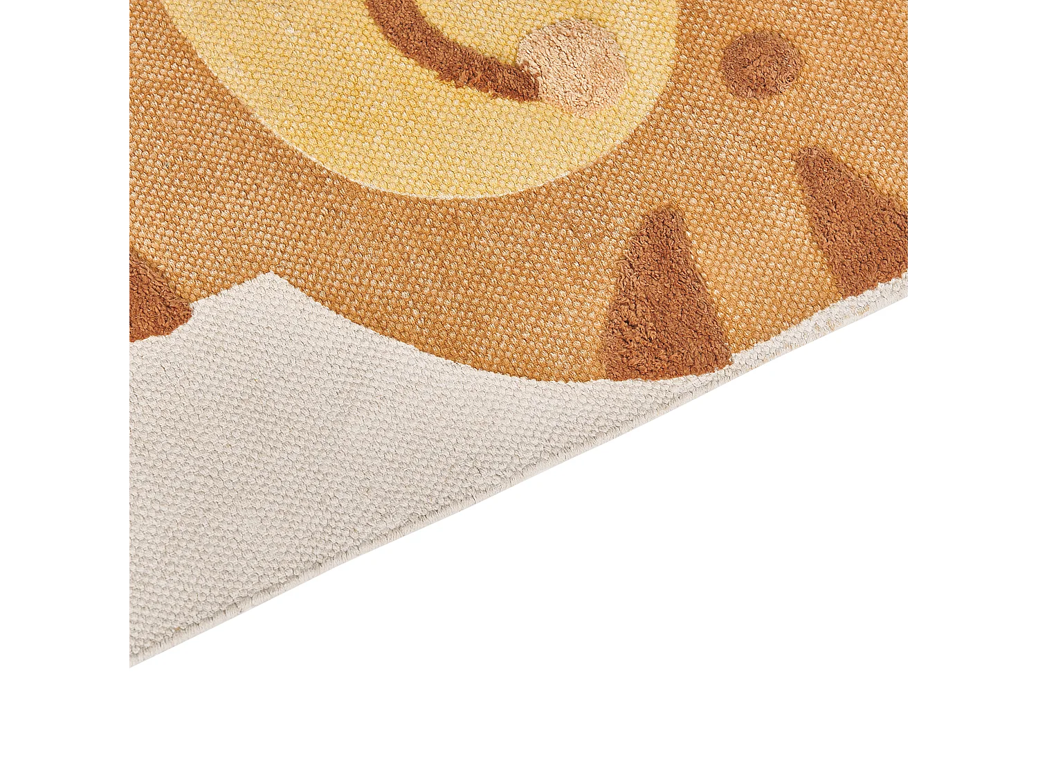 Dywan dziecięcy bawełniany motyw tygrysa 80 x 150 cm wielokolorowy SIGLI