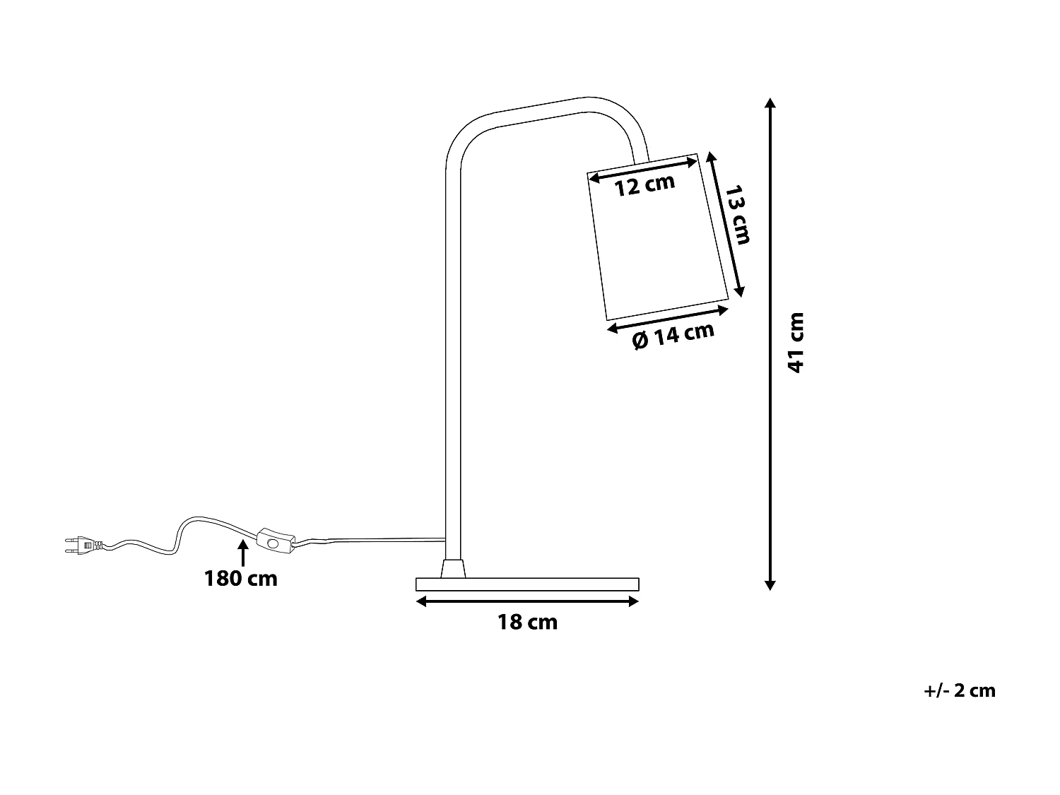 Lampe de bureau TARIM Métal Noir