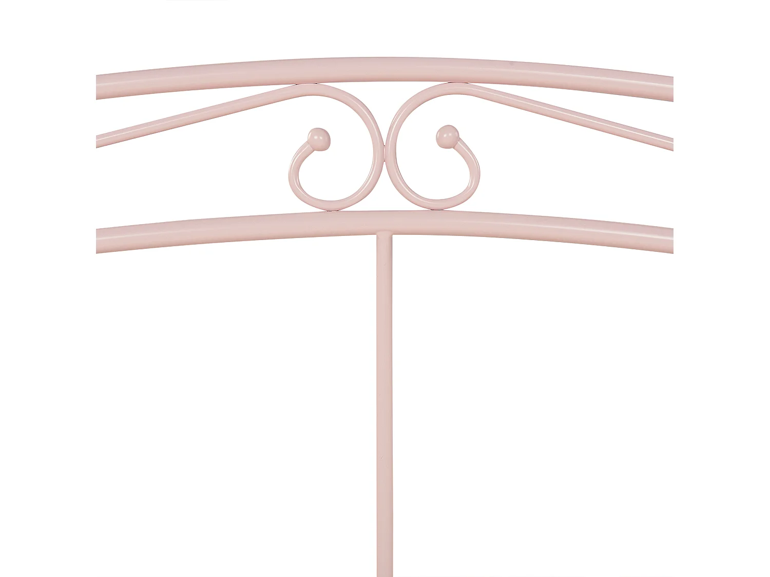 Łóżko wysuwane Metal TULLE 90 x 200 cm Pastelowy róż