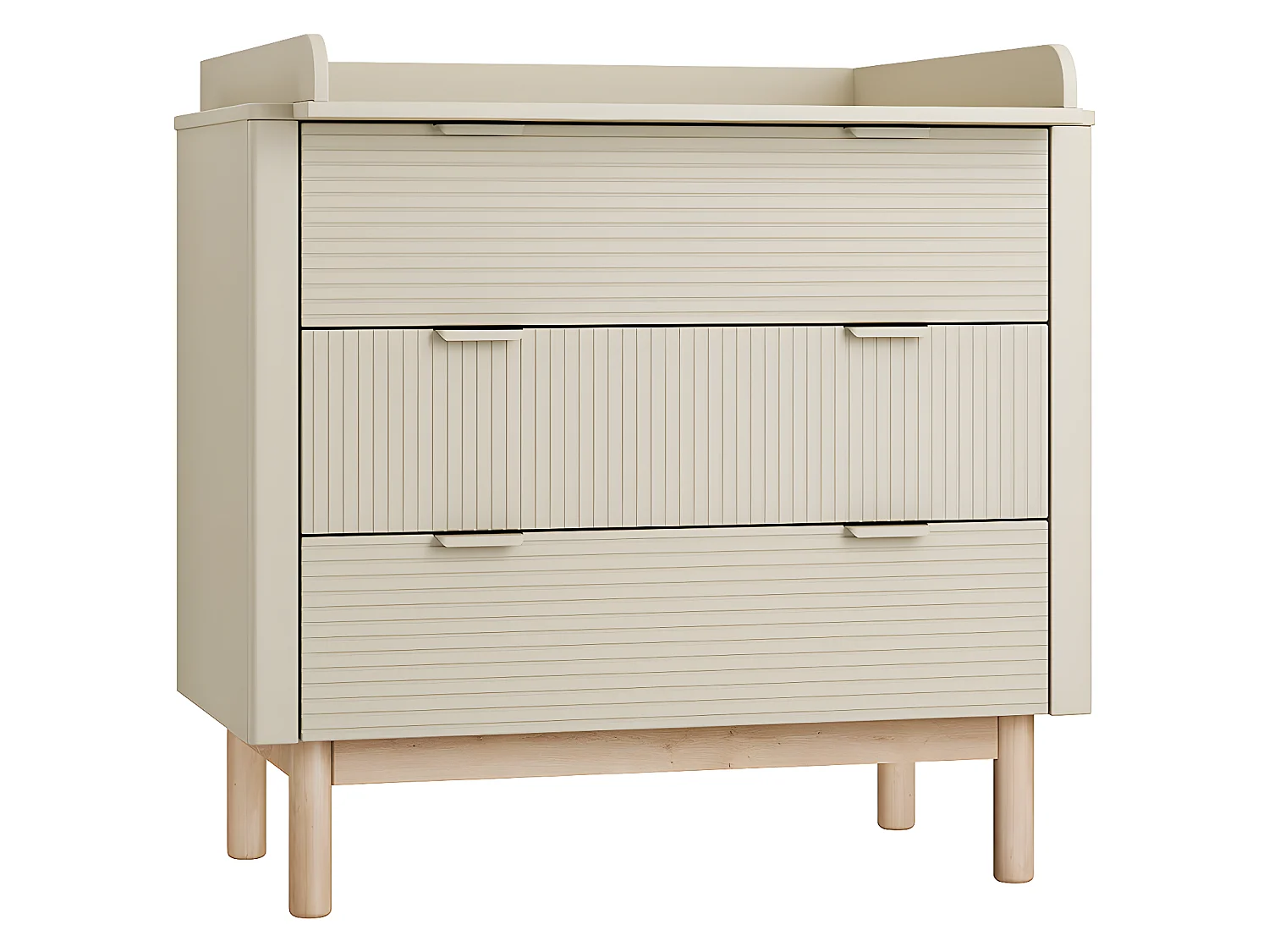 Commode 3 tiroirs Miloo Champagne