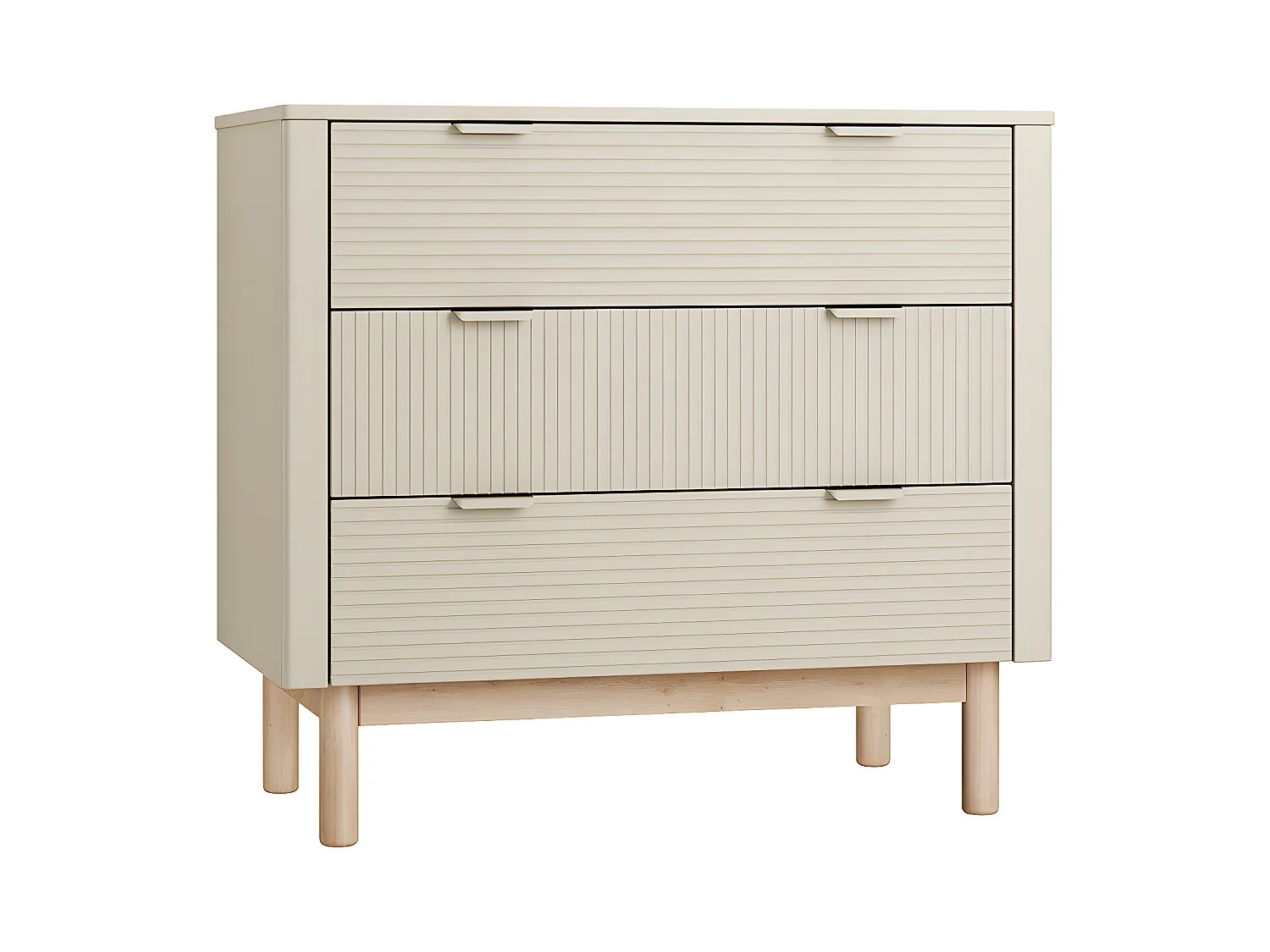 Commode 3 tiroirs Miloo Champagne