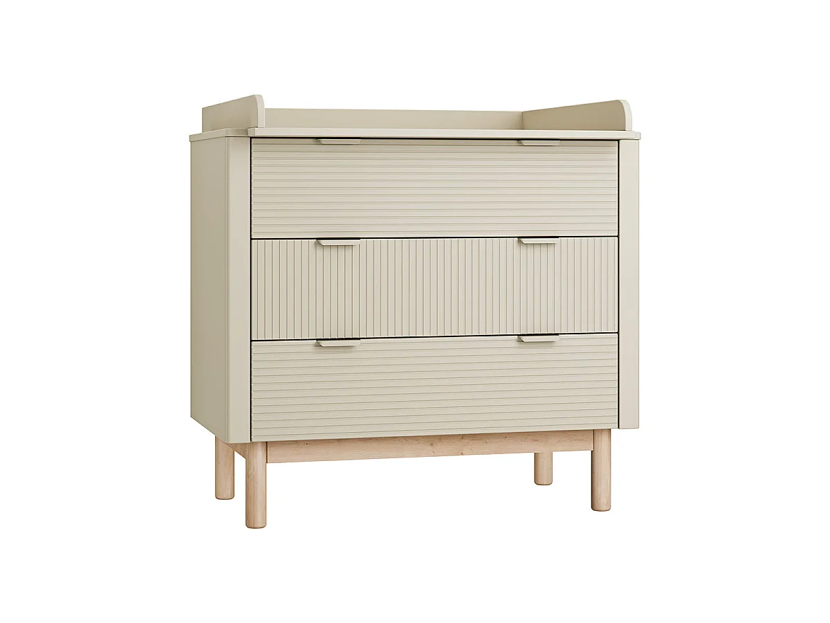 Commode 3 tiroirs Miloo Champagne