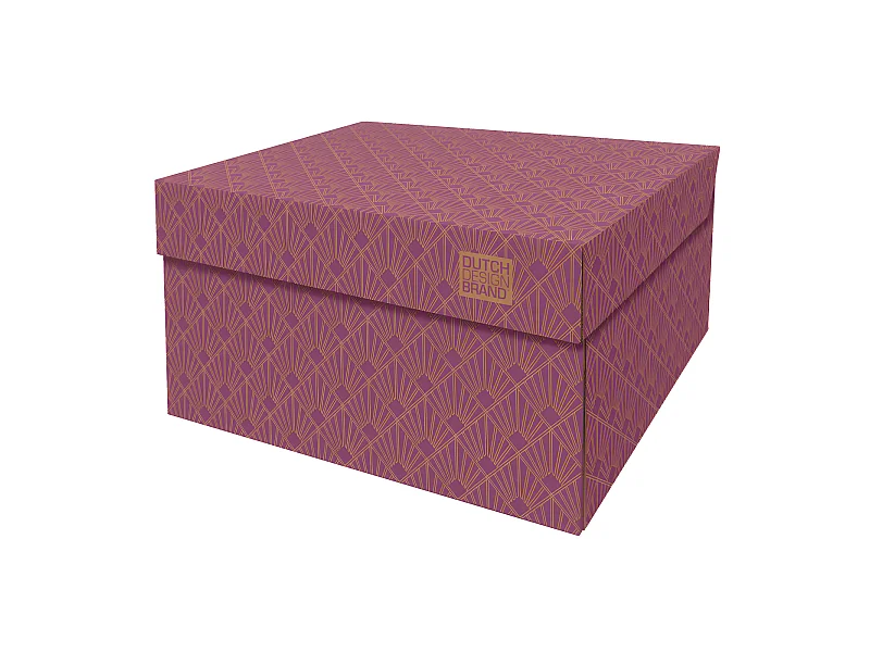 Caja de almacenamiento roja 39,5x32x21cm