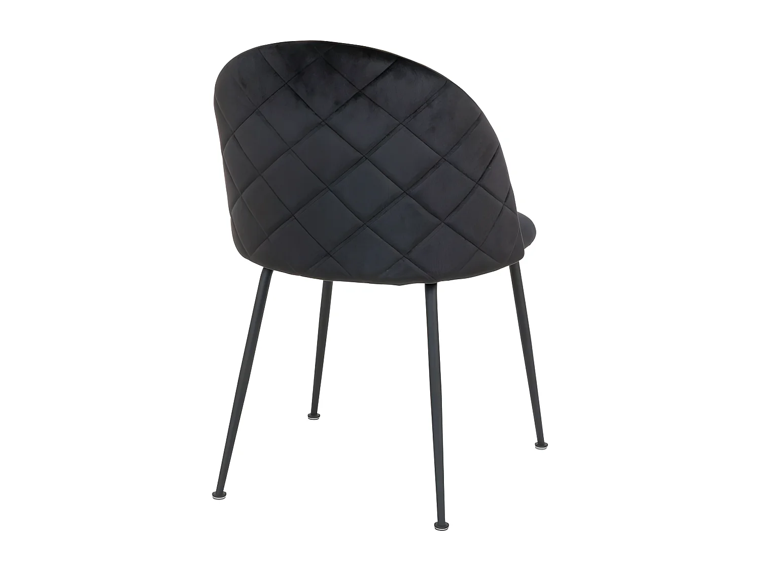 Geneve eetkamerstoel zwart velours, zwart.