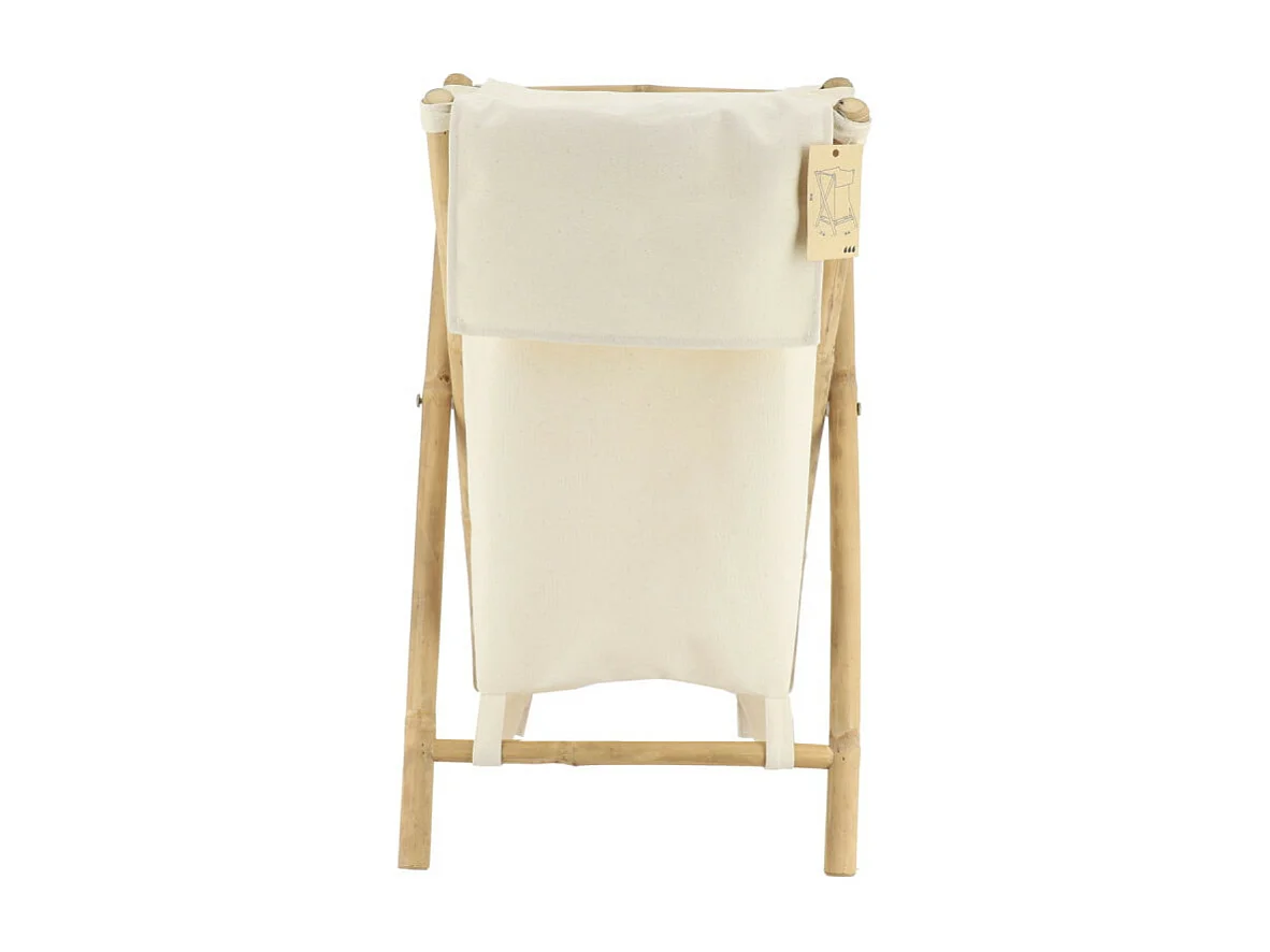 Panier à linge pliable canne de bambou