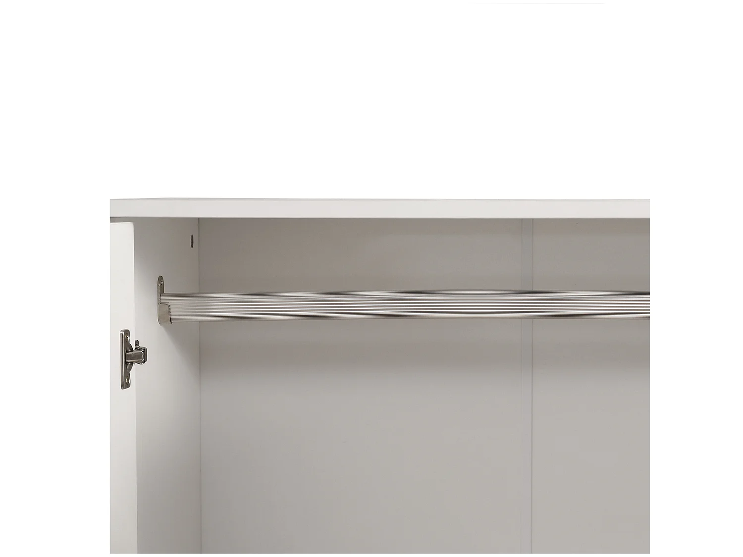 Kledingkast met 2 deuren en 2 laden in spaanplaat - H 175cm - Wit