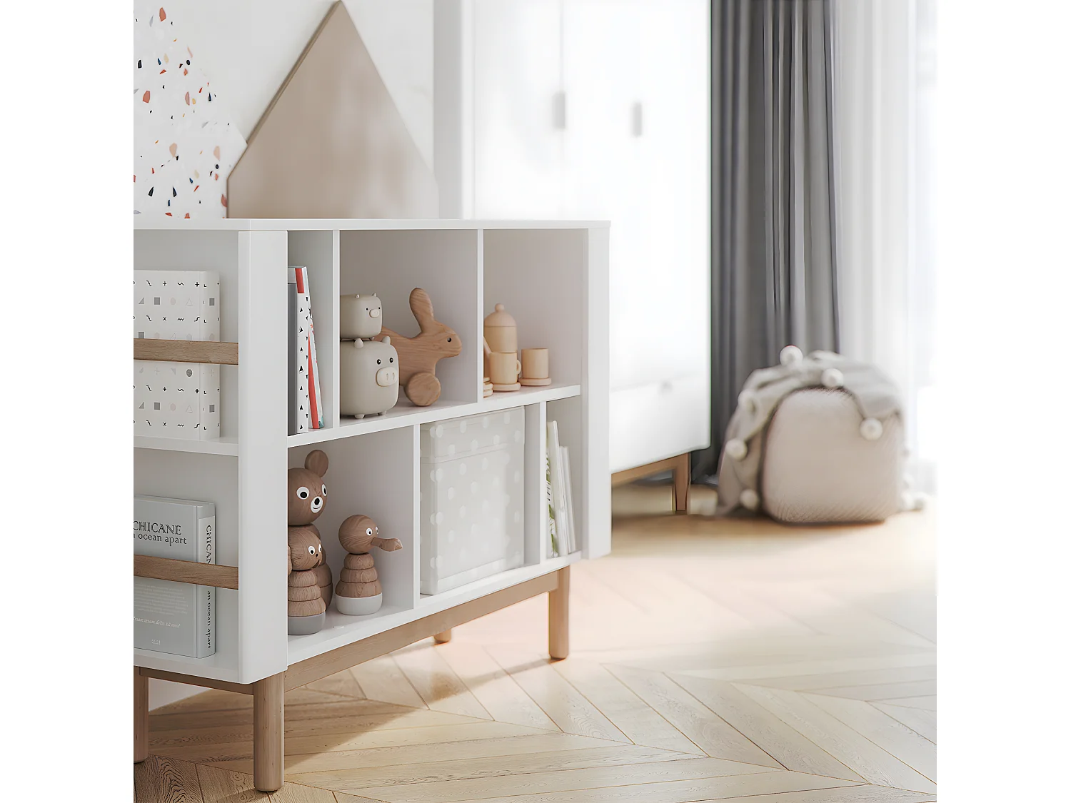 Bibliothèque Miloo Blanc