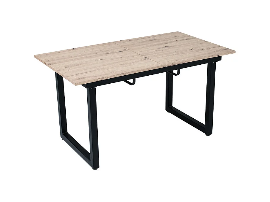 Multifunktionaler ausziehbarer Esstisch aus Stahl – Industriestil – Natur