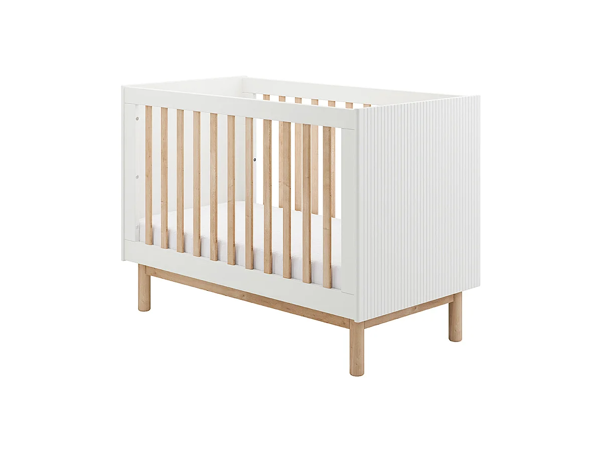 Convertible cot bed 60x120 Pinio Miloo White