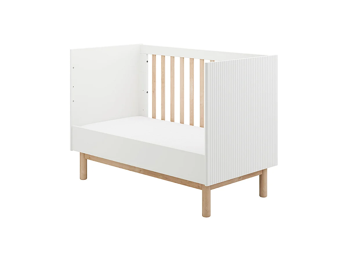 Convertible cot bed 60x120 Pinio Miloo White