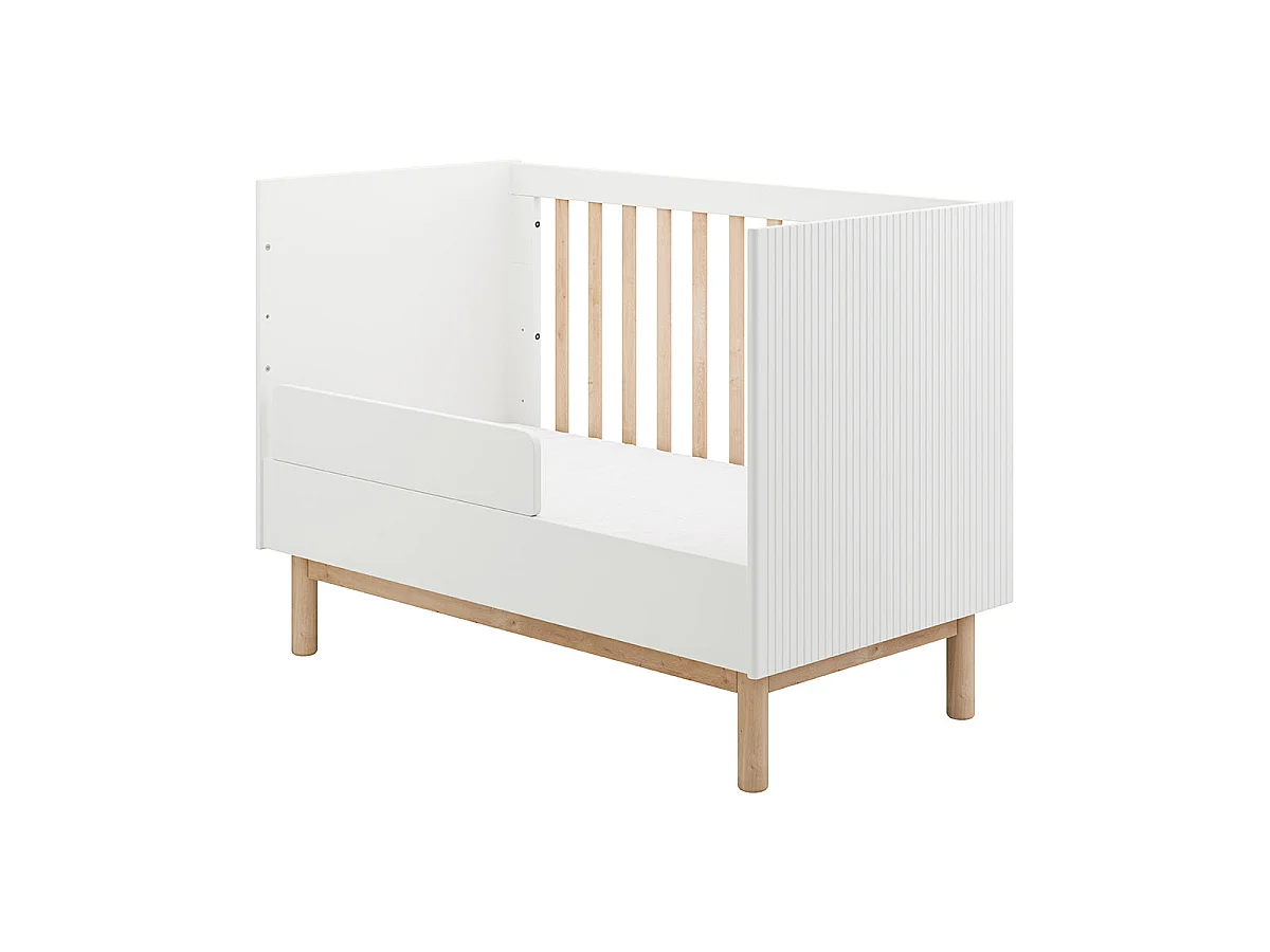 Convertible cot bed 60x120 Pinio Miloo White