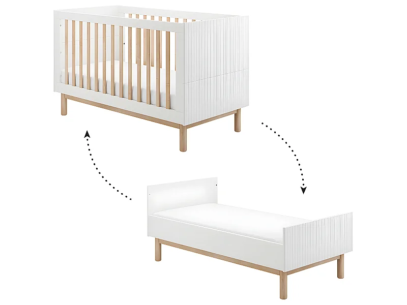 Lit évolutif 70x140 Miloo Blanc