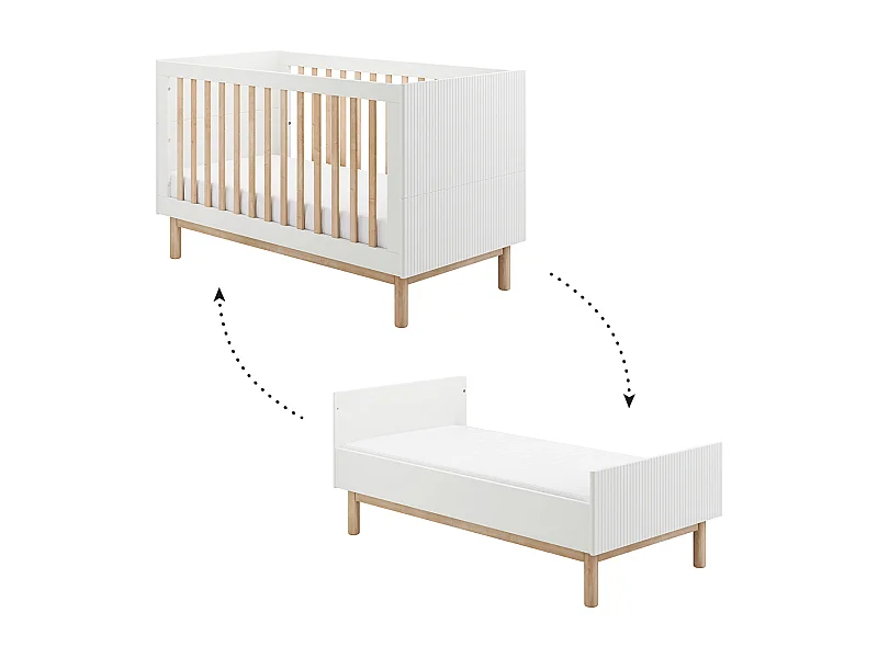 Lit évolutif 70x140 Miloo Blanc