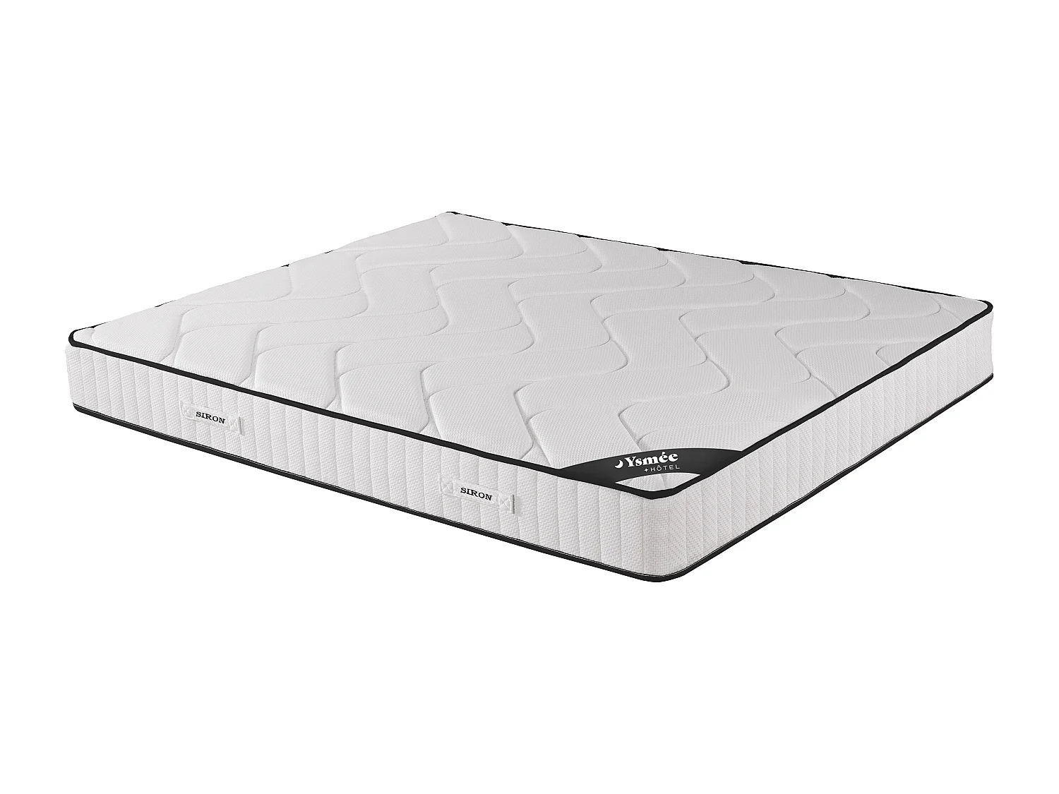 Matelas 140 x 190 cm anti-feu ressorts ensachés 5 zones et mémoire de forme ép.23cm - SIRON de YSMÉE HÔTEL
