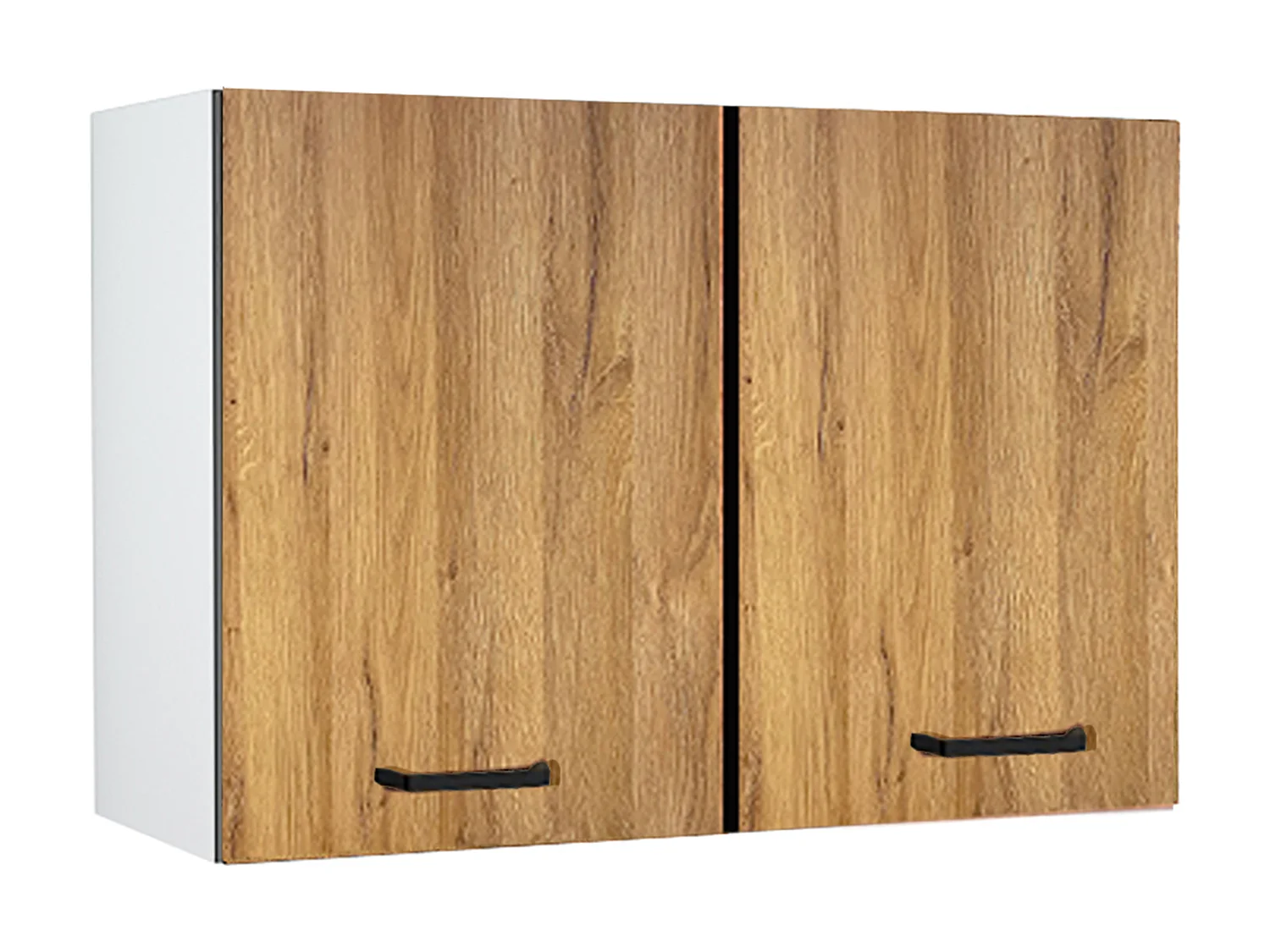 Komplet køkken - Med arbejdsbord 180 cm - Naturligt og Sort - TRATTORIA