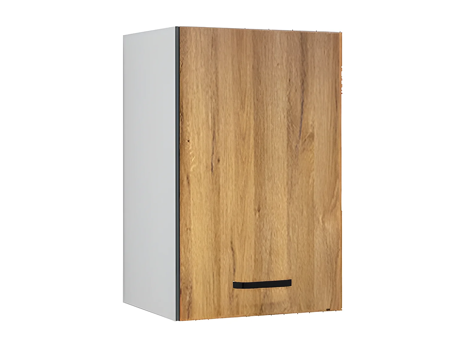 Caisson de cuisine - 1 meuble haut - 1 porte - Naturel & Noir - TRATTORIA