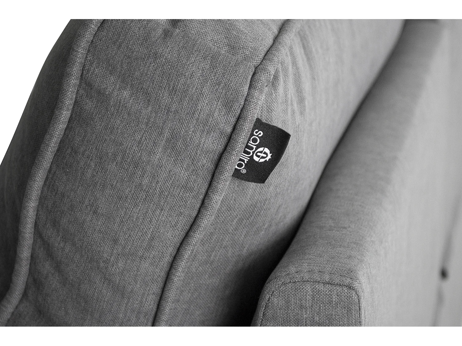 Divano letto angolare con contenitore, divano con chaise longue grigio scuro mod. Kennedy