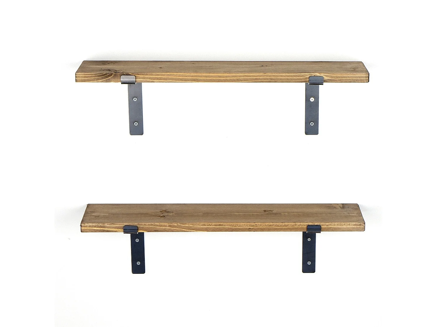 Etagère murale en sapin et métal Made