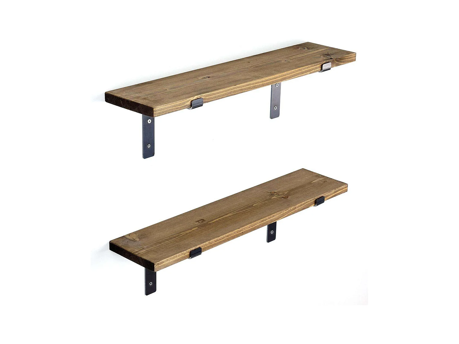 Etagère murale en sapin et métal Made