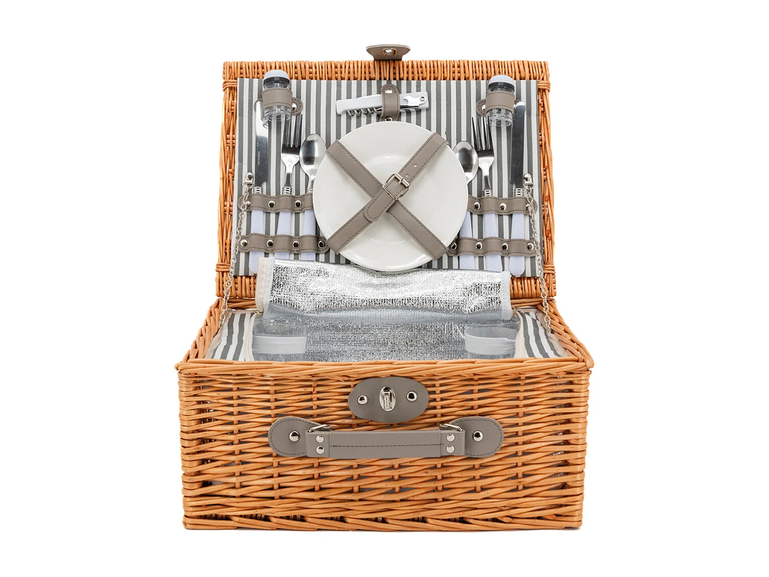 Valise pique-nique isotherme en osier