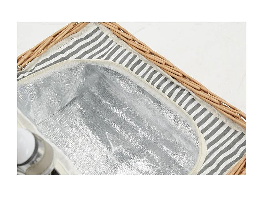 Valise pique-nique isotherme en osier