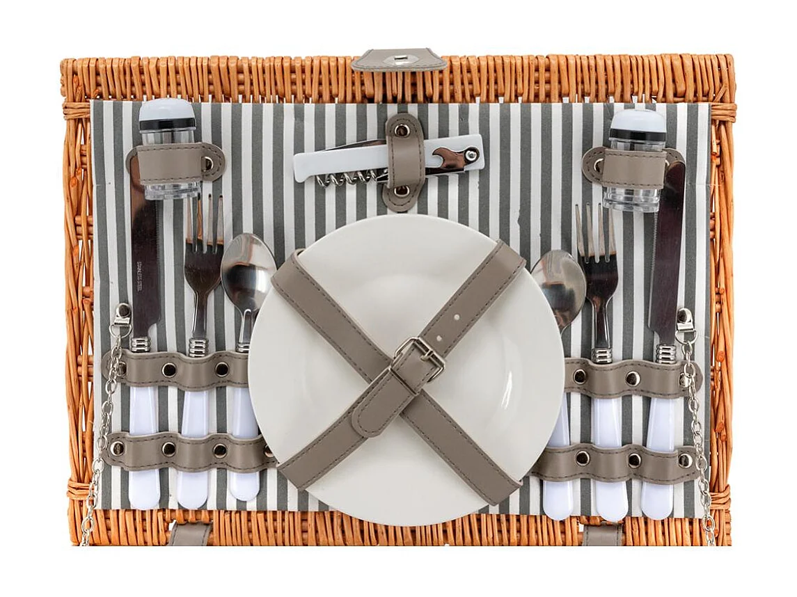 Valise pique-nique isotherme en osier