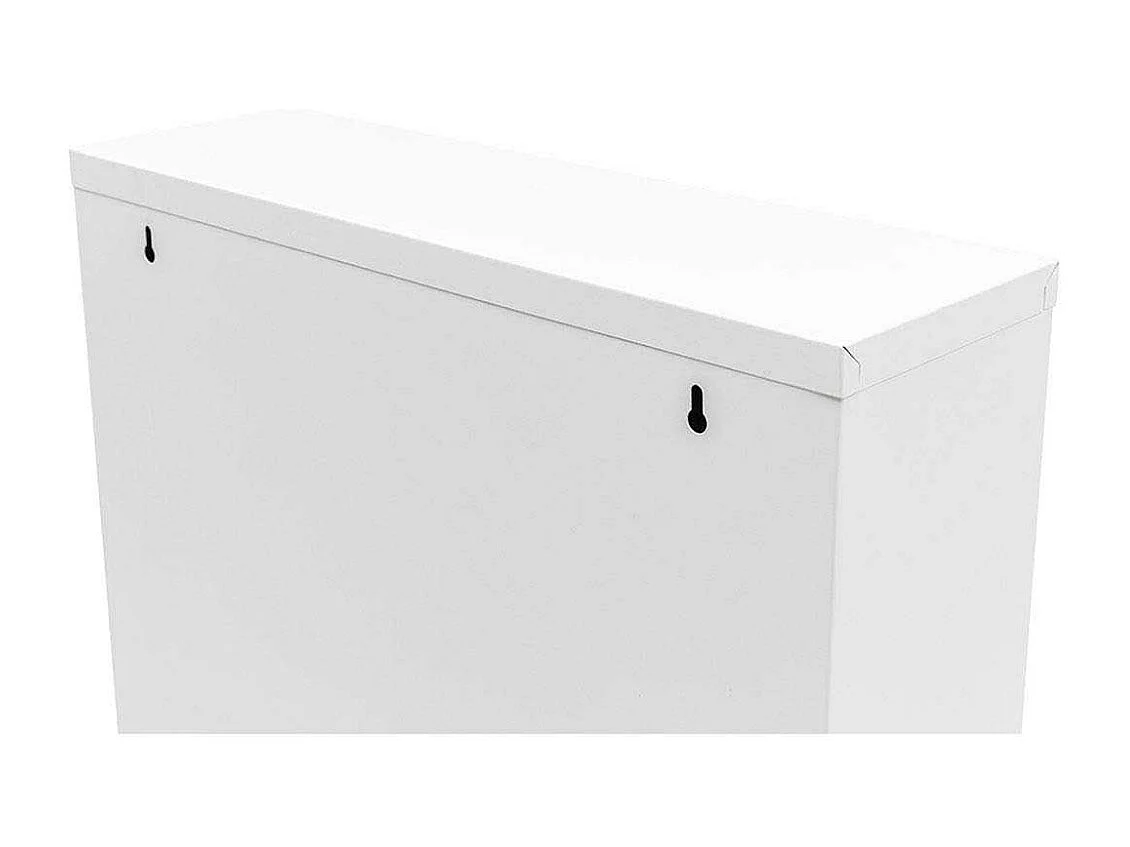 Meuble à chaussures en métal blanc Cabinet