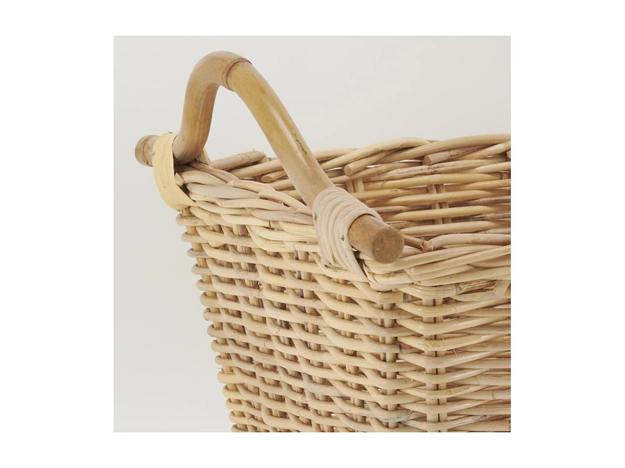 Corbeille à linge en rotin naturel