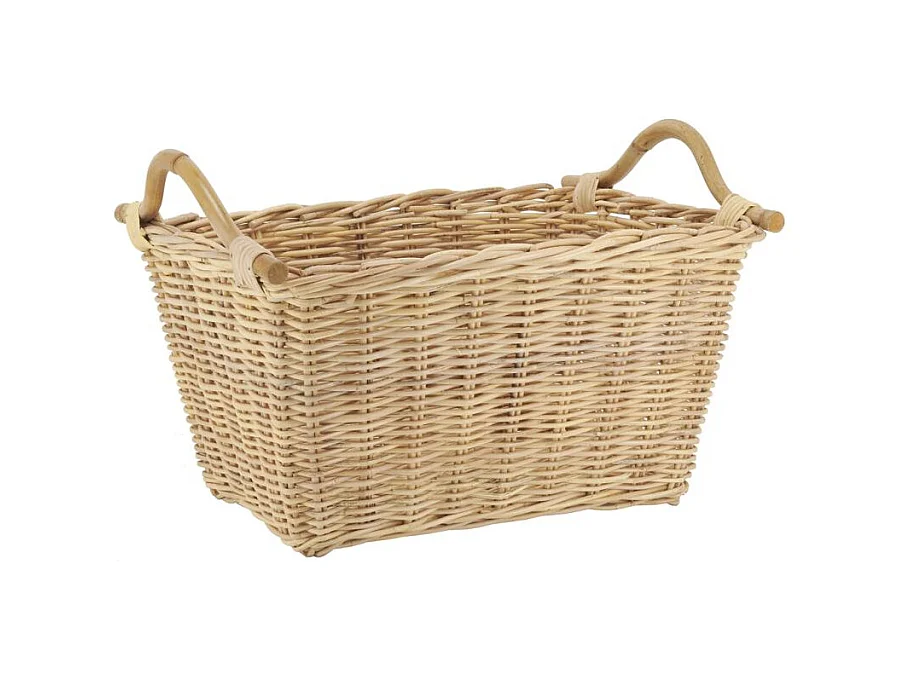 Corbeille à linge en rotin naturel