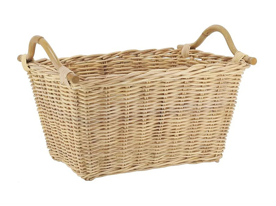 Corbeille à linge en rotin naturel