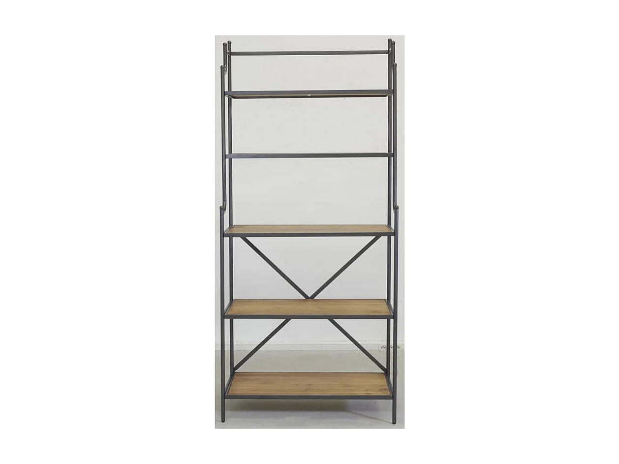 Étagère 5 niveaux en bois et métal Boulangère