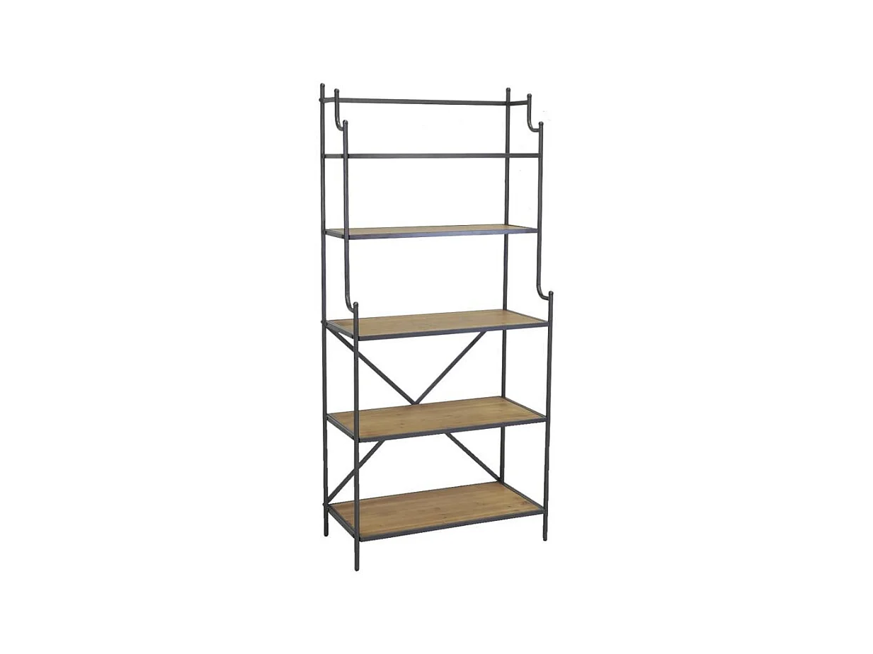 Étagère 5 niveaux en bois et métal Boulangère