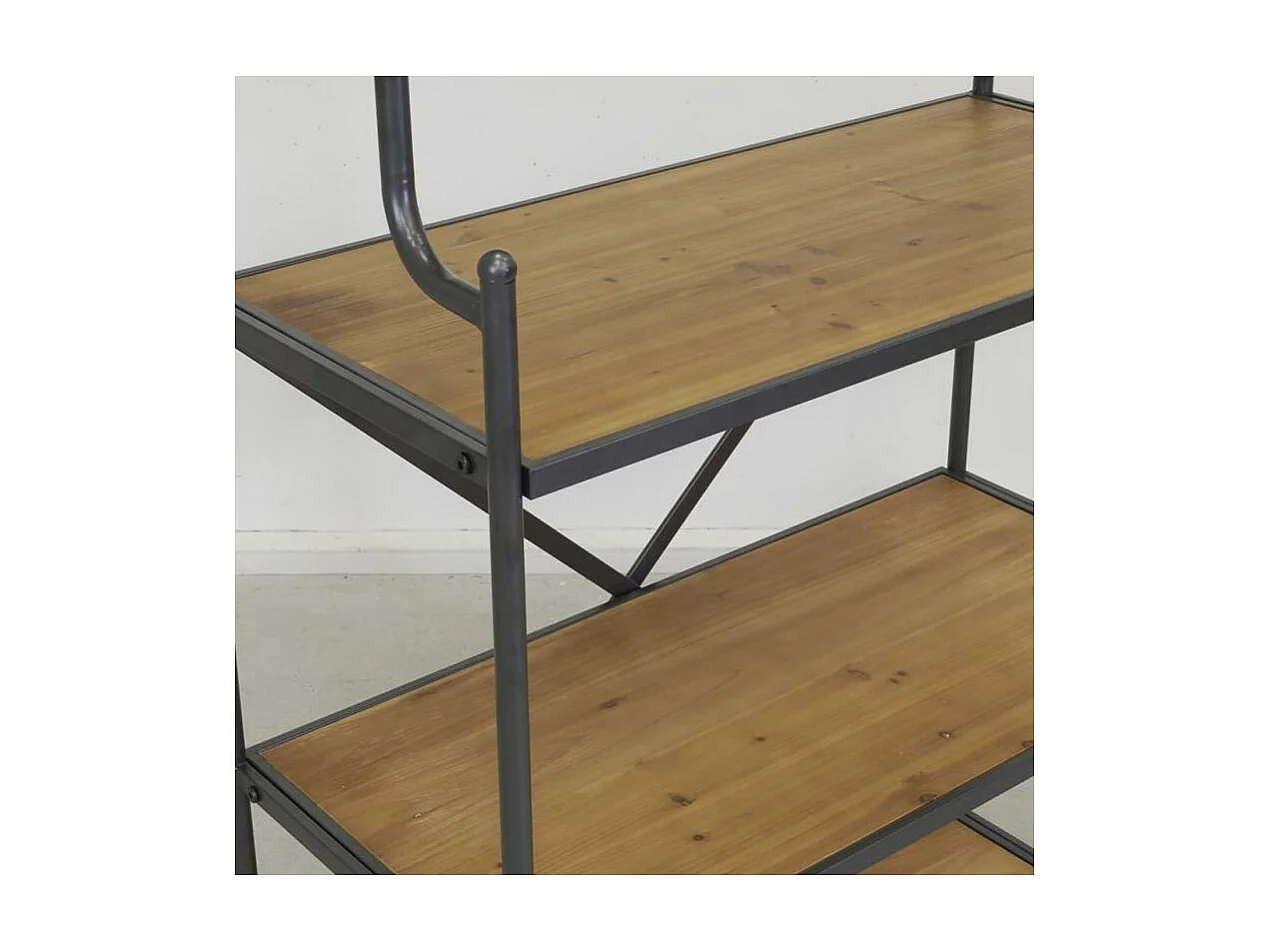 Étagère 5 niveaux en bois et métal Boulangère